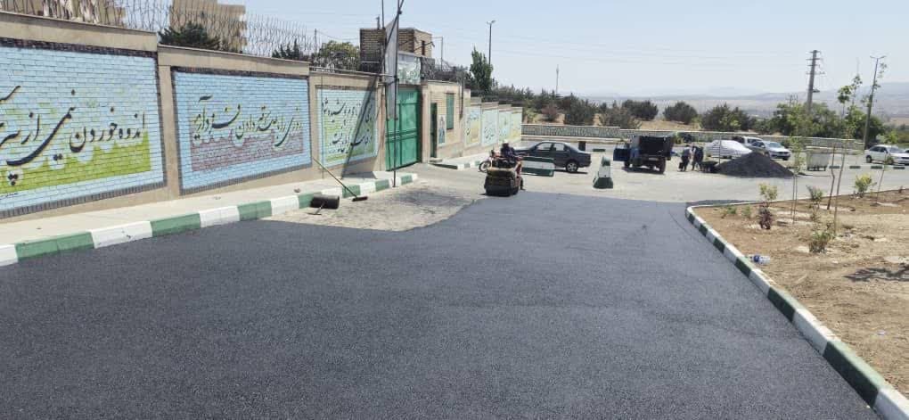 دسترسی کلانتری مسکن مهر گیلاوند بهسازی و آسفالت شد